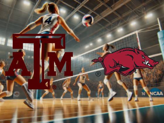 Texas A&M Aggies at Arkansas Razorbacks Womens Volleyball
